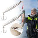 30G Sinking Lead Casting Metal Fishing Lure double hook Jig Bait Spinning Baits