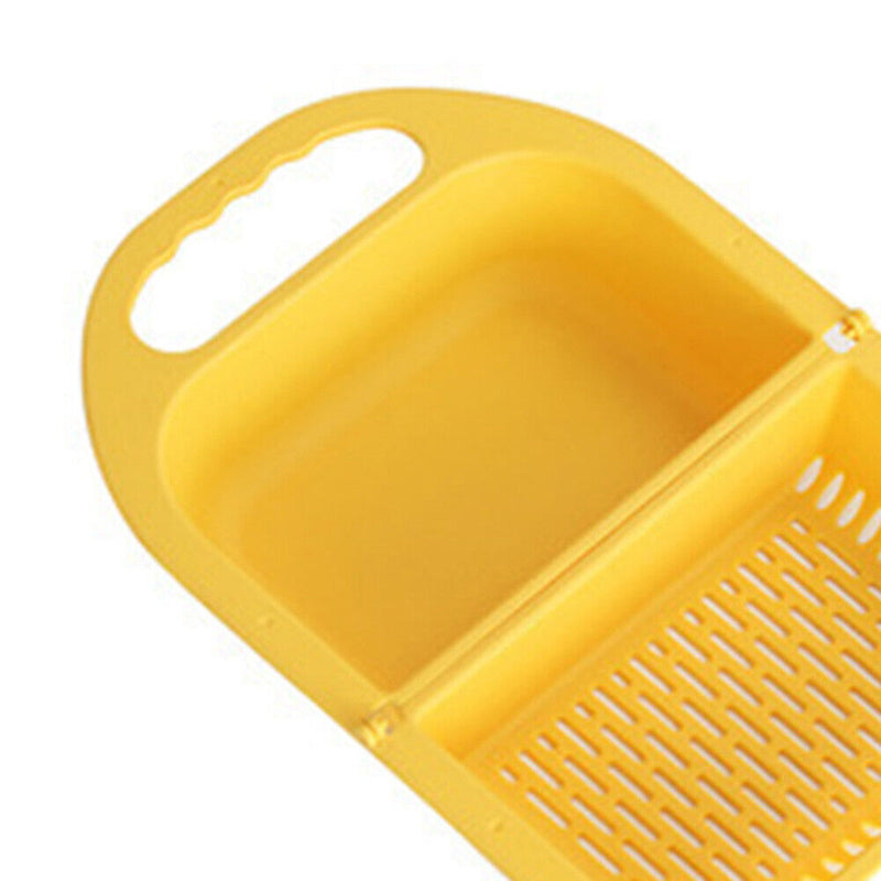 Foldable Drain Basket Fruit Vegetable Washing Sink Drainer for Kitchen Tool