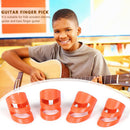 4pcs Finger Cover Colorful Finger Picks for Ukulele Electric Acoustic Guitar