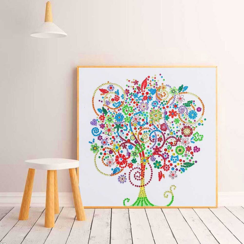 5D Diamond Painting Tree Special Shape Crystal Drill DIY Picture (GT141) Newly