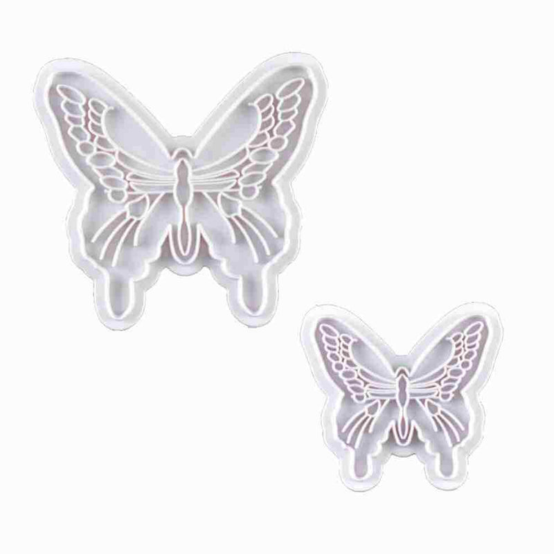 2021 Butterfly Flower Plunger Fondant Stamp Cookie Cake Decorate Goo Cutter Z9Q7