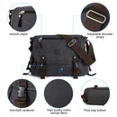 Unisex Crossbody Bags For Men Multi Pockets 14 Inch Laptop Pouch for School Work