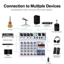 BMG-06D 6 Channels 16 DSP Bluetooth-compatible Audio Mixer (White US Plug) Newly