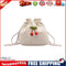 Women Drawstring Shoulder Bags Daisy Print Cherry Small Crossbody Pocket