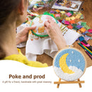 Punch Needle DIY Needlework Wool Poke Embroidery Kit with Yarn Home Decoration