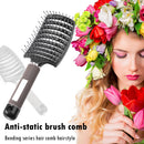 8 Color Bristle Nylon Women Wet Curly Detangle Hair Brush for Salon Styling T