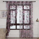 Tulle Floral Window Sheer Curtain Bedroom Home Voile Panel Drapes Peony Cur
