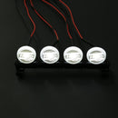 4LED White Lights Round Lampshade for 1/10 Axial Climbing Car Crawler Part Newly