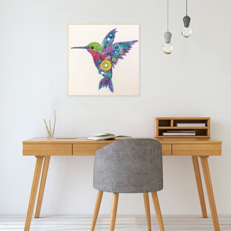 5D Partial Special Shaped Diamond Painting Hummingbird Poster Kit (UP259) Newly
