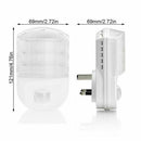 In White LED Stairs Night Lamp Sensor Light Hallway Socket Lamps PIR Motion