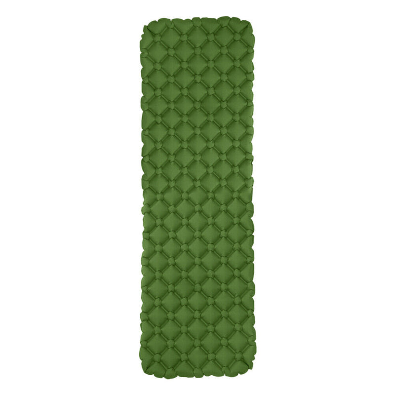 Camping Mat Inflatable Hiking Portable Travel Sleeping Pad (Army Green) Newly