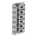 6 Saddle Hardtail Bridge Top Load 65mm for Electric Guitar + 5pcs Screws