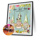 5D DIY Diamond Painting Happy Easter Gnomes Full Round Drill Crafts Mosaic