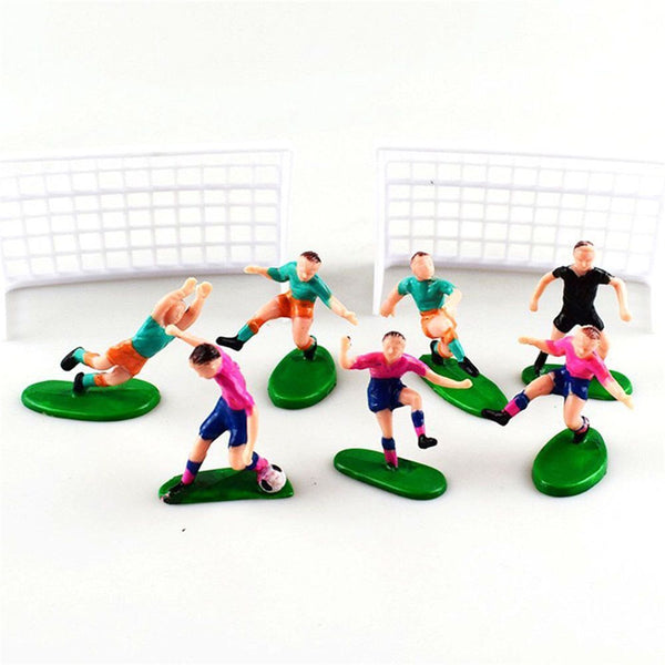 Decorations Football Toppers for Birthday Cake Set of 9 Soccer Toppers Cupcakes