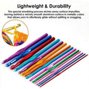 14Pcs Metal Handle Crochets Hook Knittings Needles Set Tools DIY Crafts Q8Y0