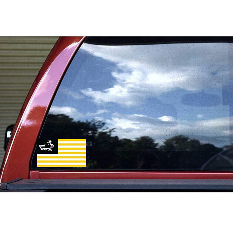 10pcs 4.5x2.5 inch Car Stickers America Flag Auto Styling Laptop Helmet Decals