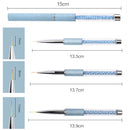 Nailart Anti-Slip Dotting Painting Pen Pencil Gel Nail Polish Manicure Tool