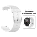 Soft Silicone Adjustable Watch Strap Wrist Band for Amazfit Verge (White)