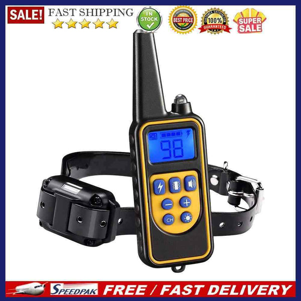 Waterproof Pet Dog Anti Barking Device Electric Training Collar Available Night