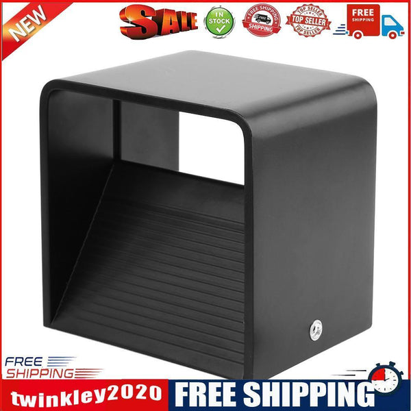 LED Wall Lamp 5W 85-265V 3000K Adjustable Bedside Lamp(Black)(Warm Light)