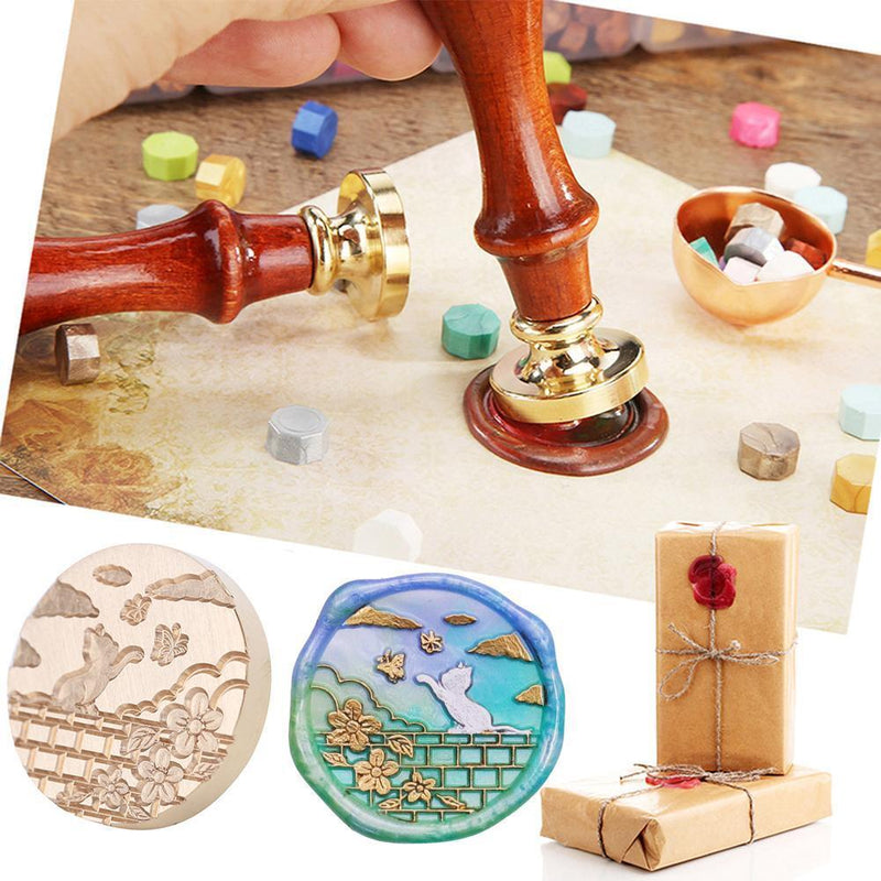 Animal Retro Wax Seal Stamp Head Fire Paint for Wedding Invitations (DW07)