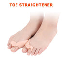 1 Pair Thumb Hallux Valgus Toe Separators Bunion Adjuster Straightener Concealer