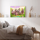 Cute Hippo Oil Paint By Number Kits Canvas Picture DIY Wall Home Decoration Gift