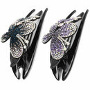 Flexible Dovetail Crystal Hair Clips Barrette Styling Tools Rhinestone Hairpin