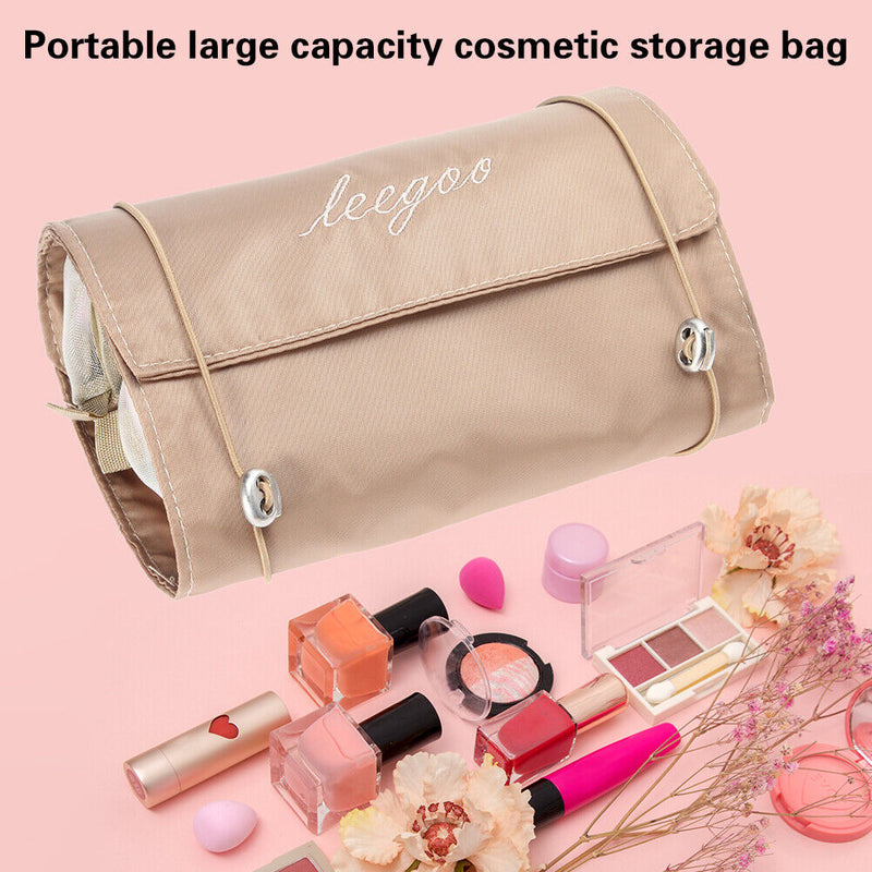 4 in 1 Makeup Bags Foldable Travel Cosmetic Bag Large Capacity for Bathroom Home