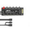 JEYI PWM Cooling Fan HUB Cooler Splitter Extension Adapter with 60cm Cable