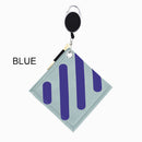 Golf Ball Cleaning Bag with Buckle Double-Sided Golf Wiping Towel (Blue)