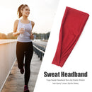 Yoga Sweat Headband Non-slip Elastic Stretch Hair Band Sports Safety (Red)