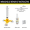 Professional Quality Windshield Repair Glass Corrector 2Q6W F5 Set Q2E2