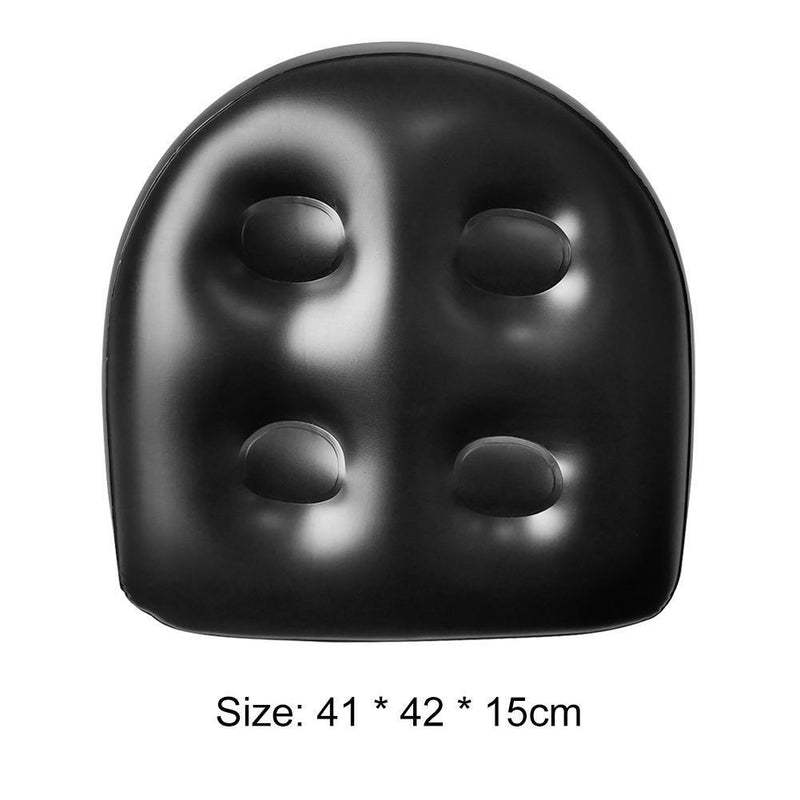 2pcs Inflatable Cushion Tub Anti-Hemorrhoids Inflatable Seat Pad (Black)