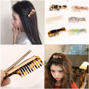 Acetate Hair Clip Comb Shape Hairpin Frosted Hair Edge Clip Duckbill Clip