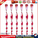 6pcs Bird Repellent Stick Reflective Spiral Deterrent Garden Decor (Red) Newly