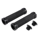 1pair Cycling Skid-Proof Grips Anti-Skid Plastic Bicycle Handlebar (Black) Newly