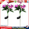 2x LED Solar Garden Orchid Light Waterproof Landscape Fence Decor (Purple) Newly