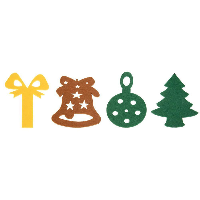Non-Woven Elk Snowflake Snowman Christmas Tree Pendant Ornaments Xmas Decor