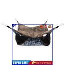 Small Animal Hammocks Double Bunkbed Pet Cage Rabbit (Blue Medium)