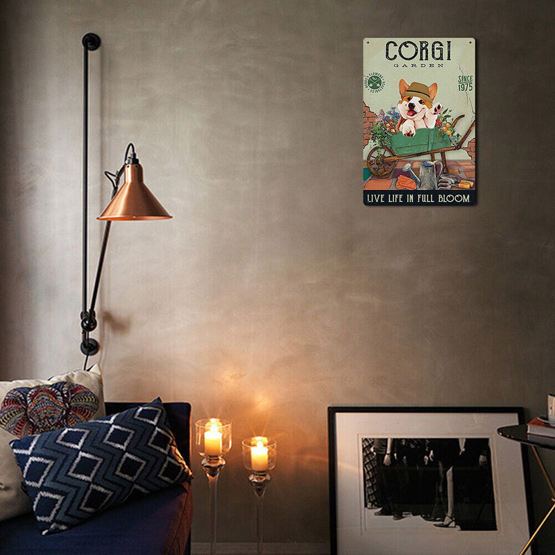 Cart Dog Retro Metal Plate Tin Sign Plaque Poster for Bar Club Cafe (1)