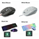 Computer Mouse Gaming keyboard Keyboard Mouse Combos Cracked Decorative Pattern