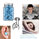 Soft Sponge Noise Reduction Earplugs Slow Rebound Earplugs (60pcs Blue) Newly