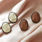 Women Round Women Gift Enamel Earring Geometric Stud Earrings Earrings Jewelry