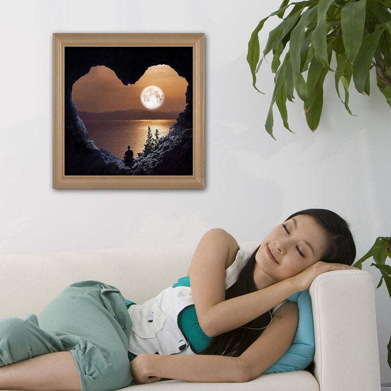 5D DIY Full Drill Diamond Painting Heart Mountain Cross Stitch Embroidery Kit