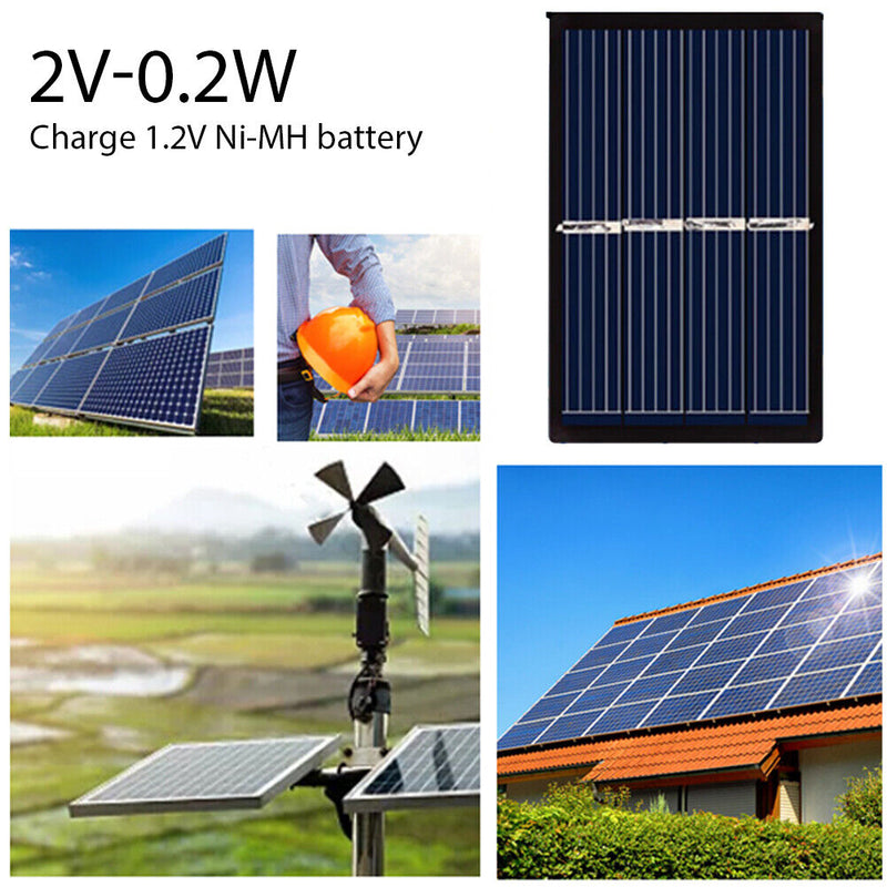 2V 0.26W Solar Power Charge Module 1.2V Ni-MH Battery Photovoltaic Panel Newly