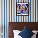 Purple Rose Girls Diamond Painting, Partially Specially Shaped Drilling Decor (YXC1