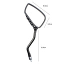 Skeleton Hand Motorcycle Mirrors 10mm 8mm Thread Universal 1 Pair (Black) Newly