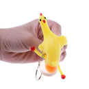 Vent Chicken Whole Egg Laying Hens Crowded Stress Ball Keychain Kids Toys