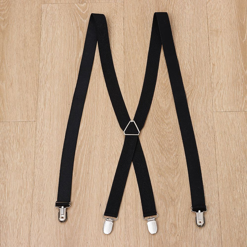 Dress Elastic Braces Suspenders Clip-on Adjustable Strap Clip Trousers Belt